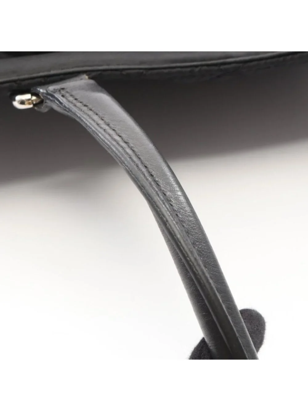 Chanel Tote Paris New York Line Black Nylon Leather New
